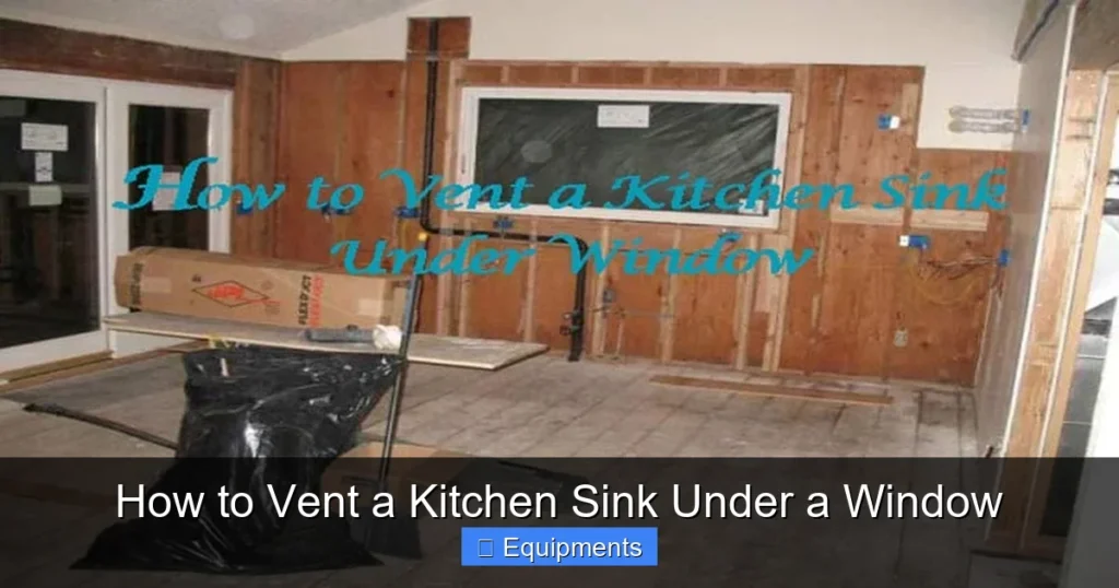 How to Vent a Kitchen Sink Under a Window