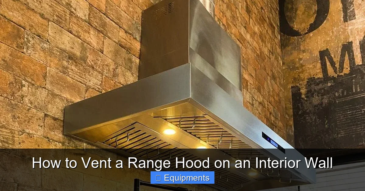 How to Vent a Range Hood on an Interior Wall