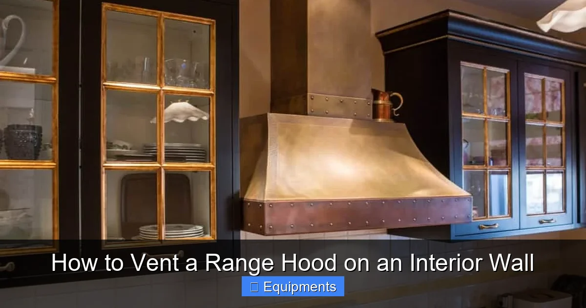 How to Vent a Range Hood on an Interior Wall