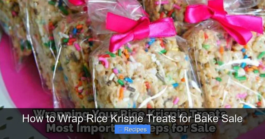 How to Wrap Rice Krispie Treats for Bake Sale
