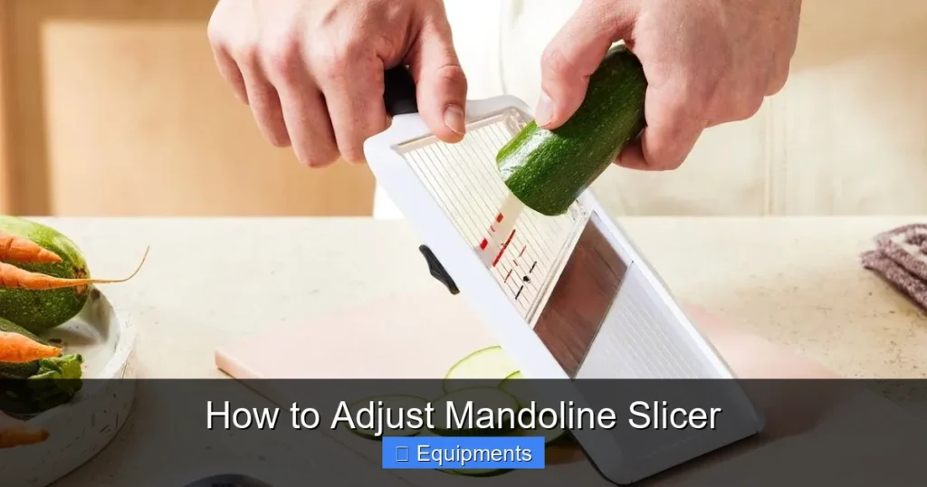 How to Adjust Mandoline Slicer