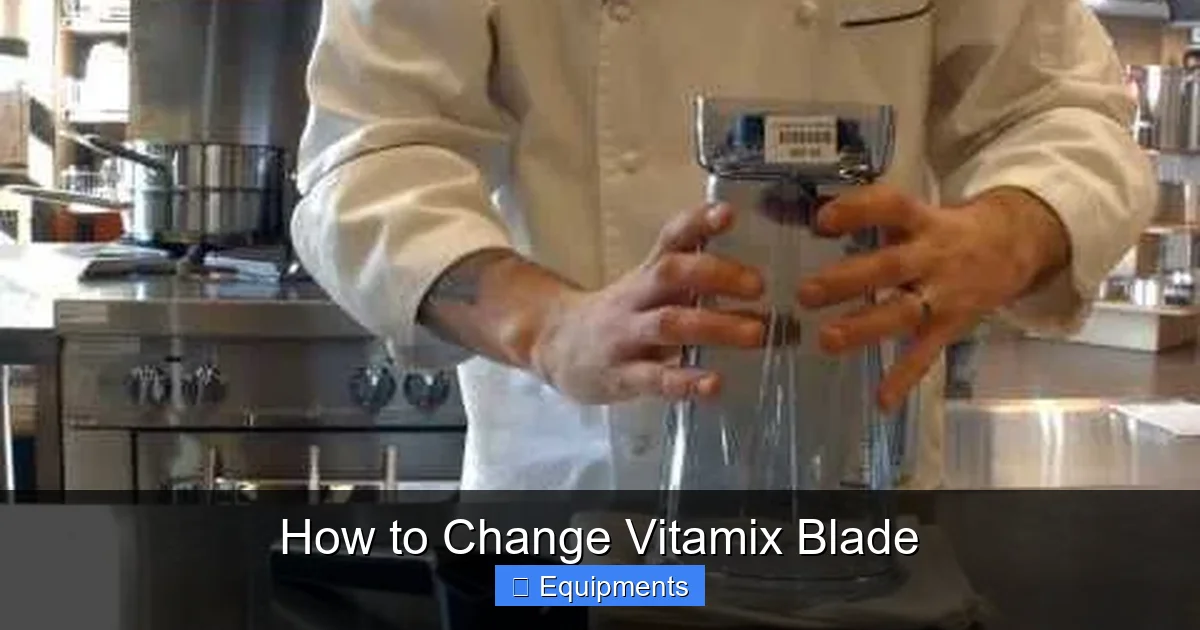How to Change Vitamix Blade