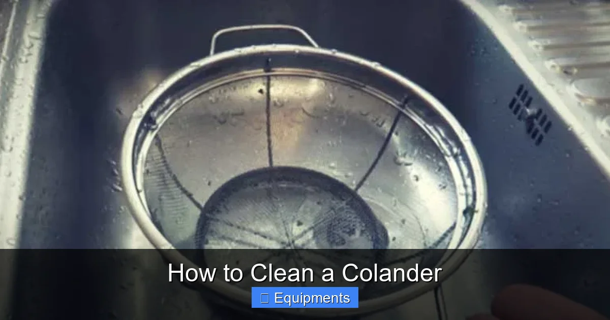 How to Clean a Colander