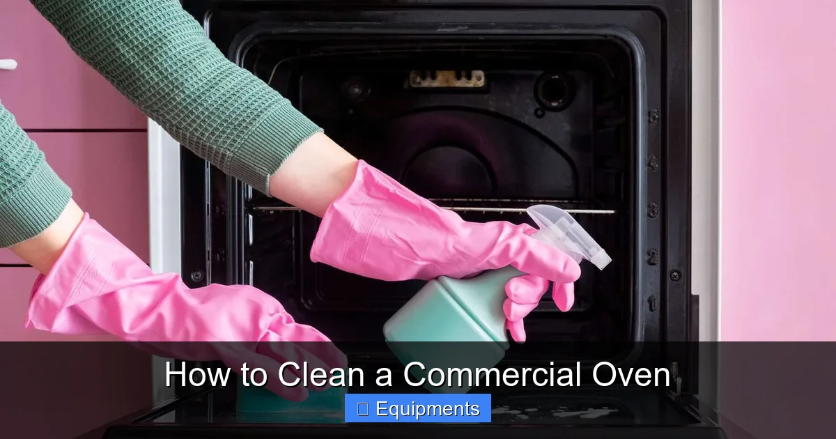 How to Clean a Commercial Oven