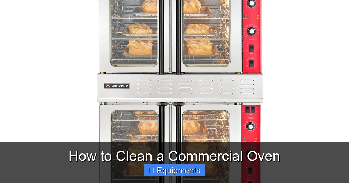 How to Clean a Commercial Oven