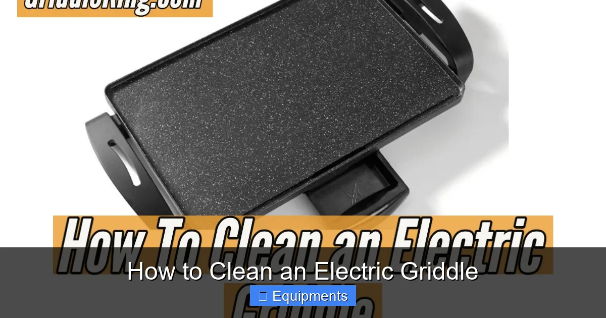 How to Clean an Electric Griddle