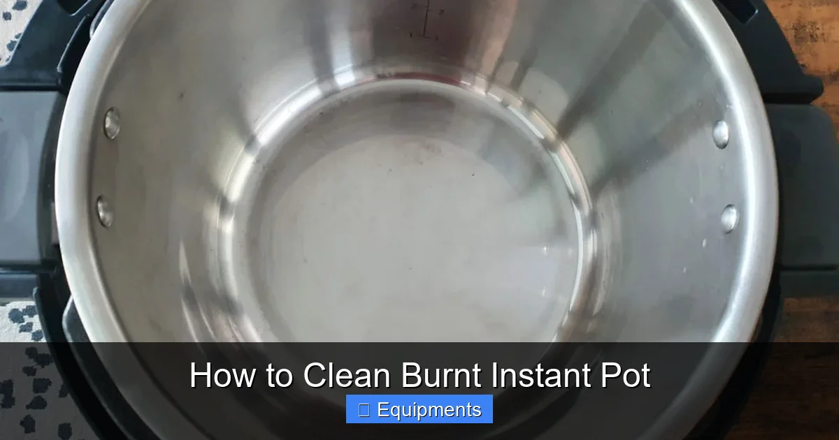 How to Clean Burnt Instant Pot