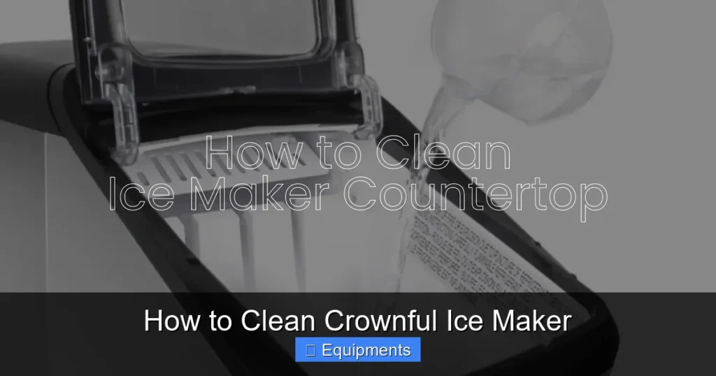 How to Clean Crownful Ice Maker