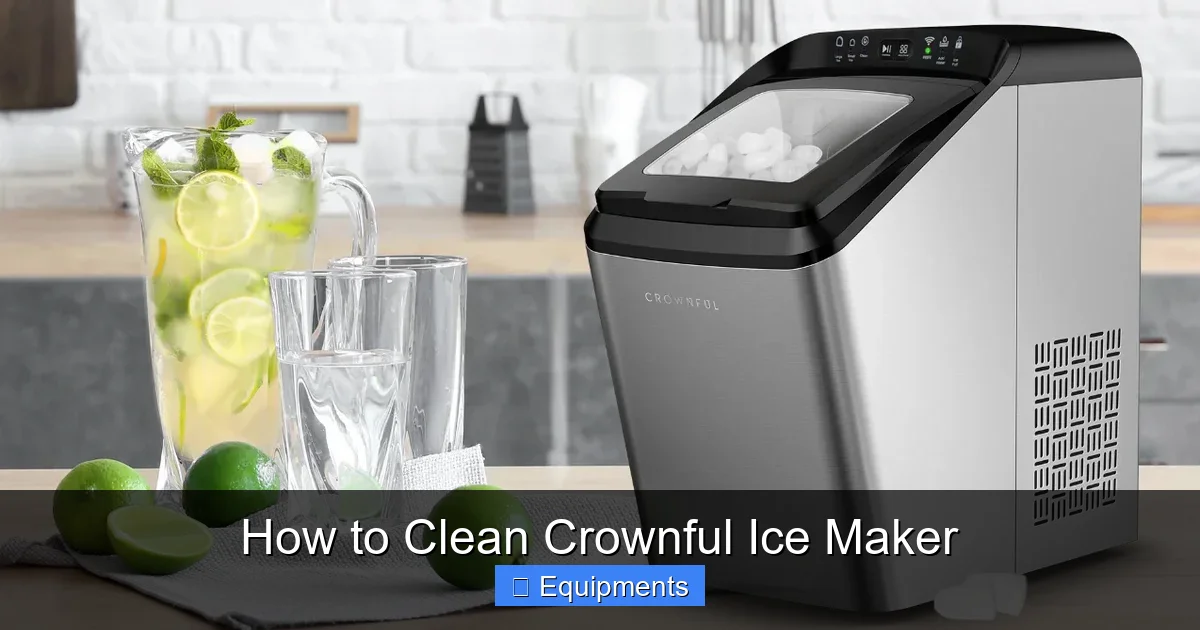 How to Clean Crownful Ice Maker