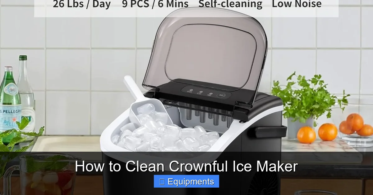 How to Clean Crownful Ice Maker