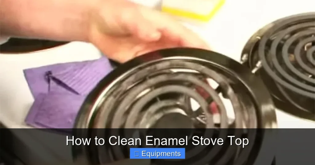 How to Clean Enamel Stove Top
