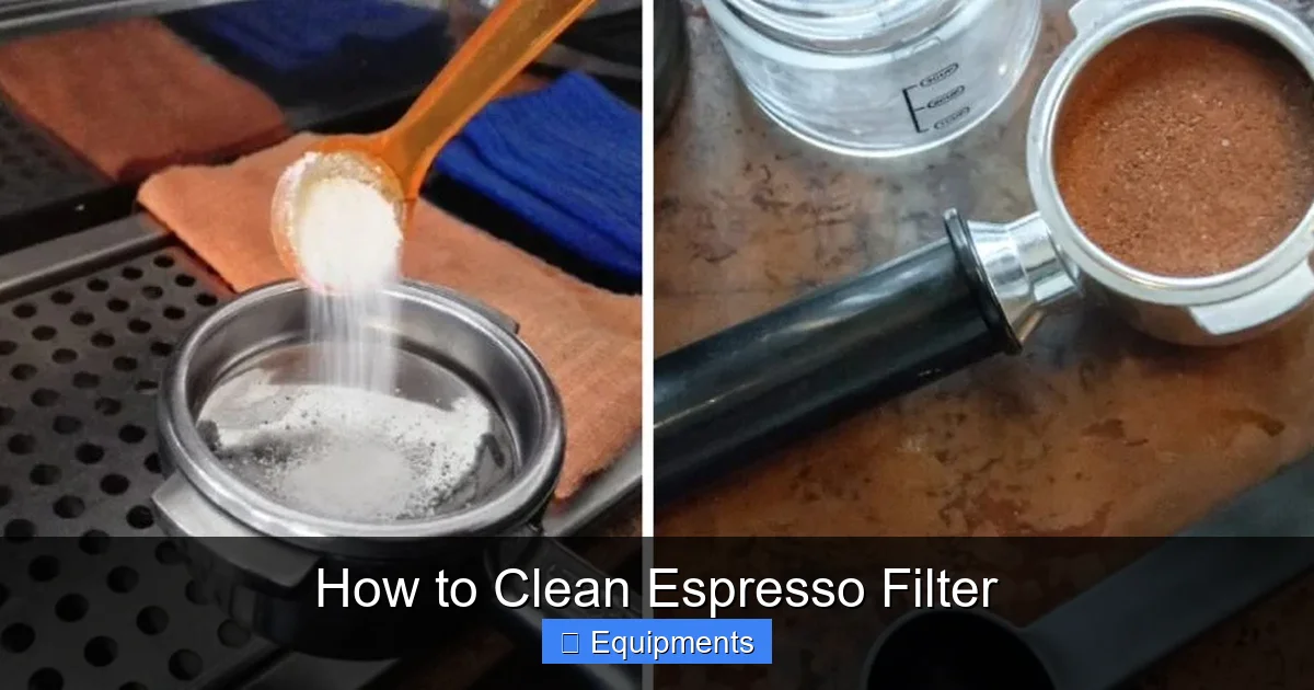 How to Clean Espresso Filter