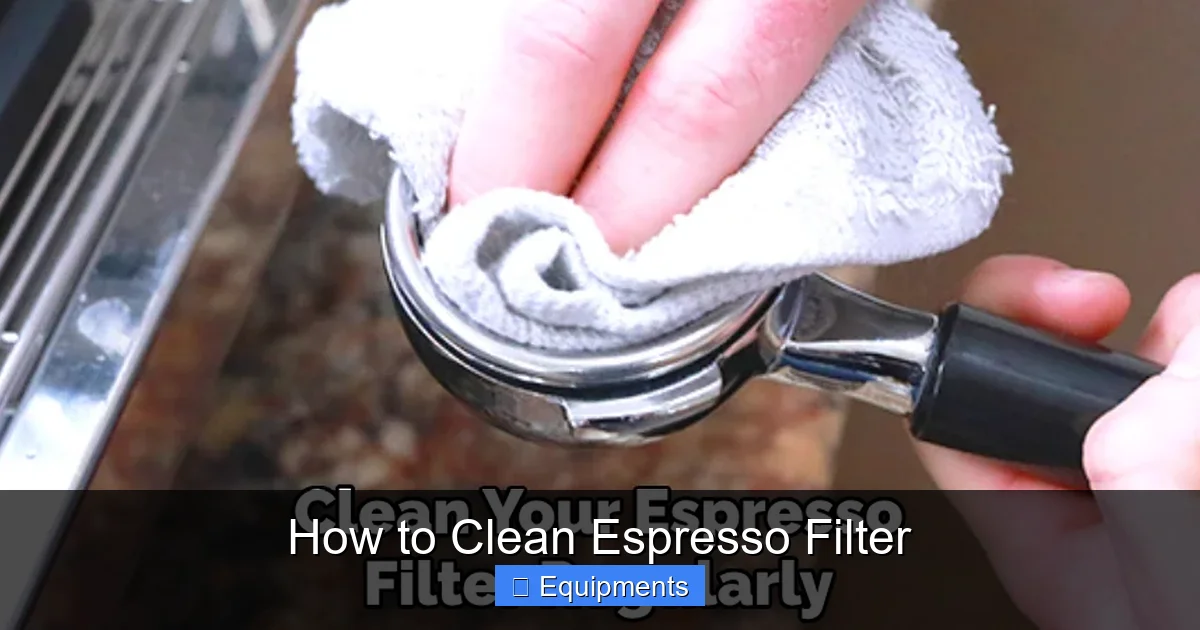 How to Clean Espresso Filter