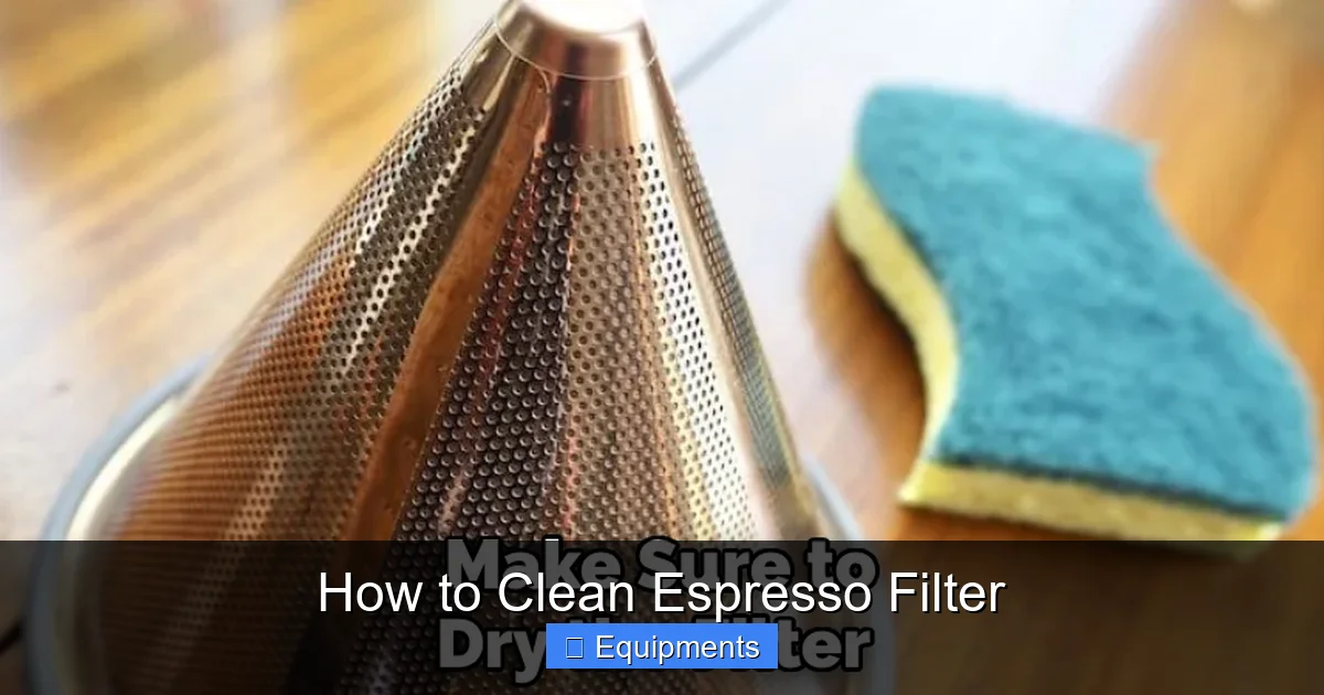 How to Clean Espresso Filter
