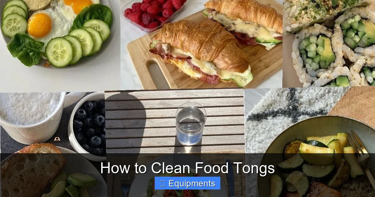 How to Clean Food Tongs