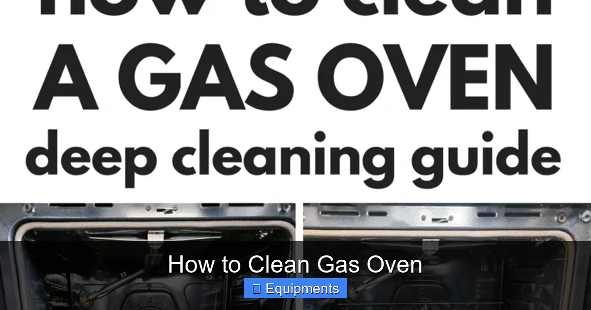 How to Clean Gas Oven