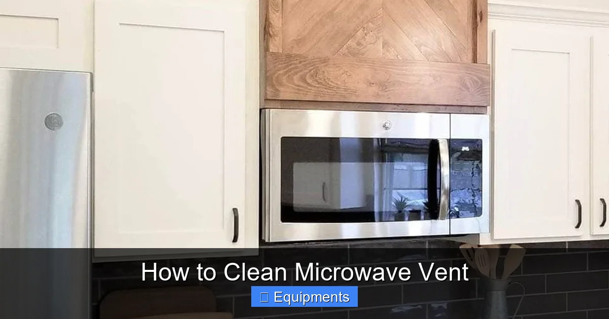 How to Clean Microwave Vent