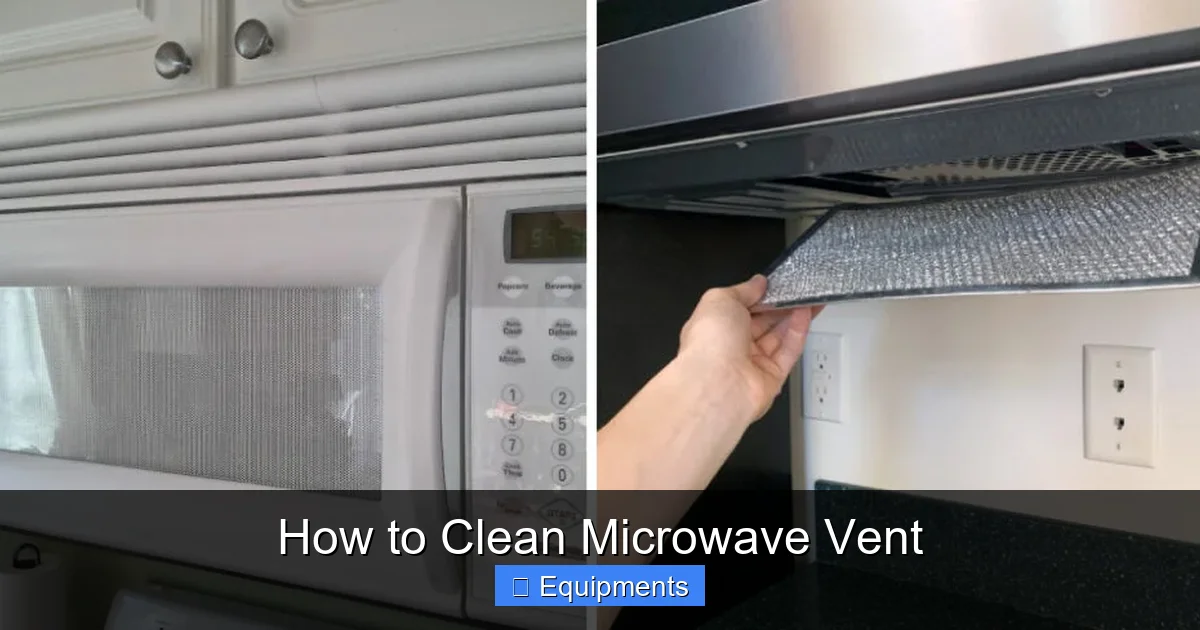 How to Clean Microwave Vent