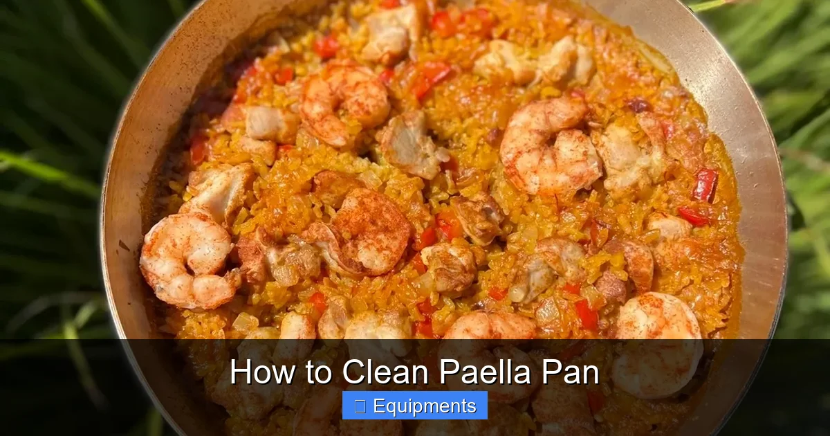 How to Clean Paella Pan