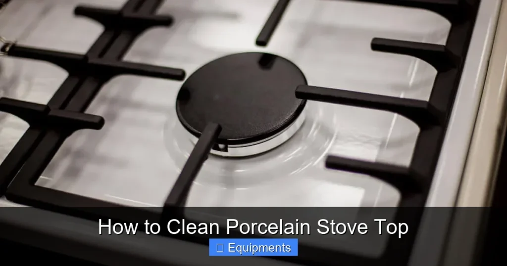 How to Clean Porcelain Stove Top