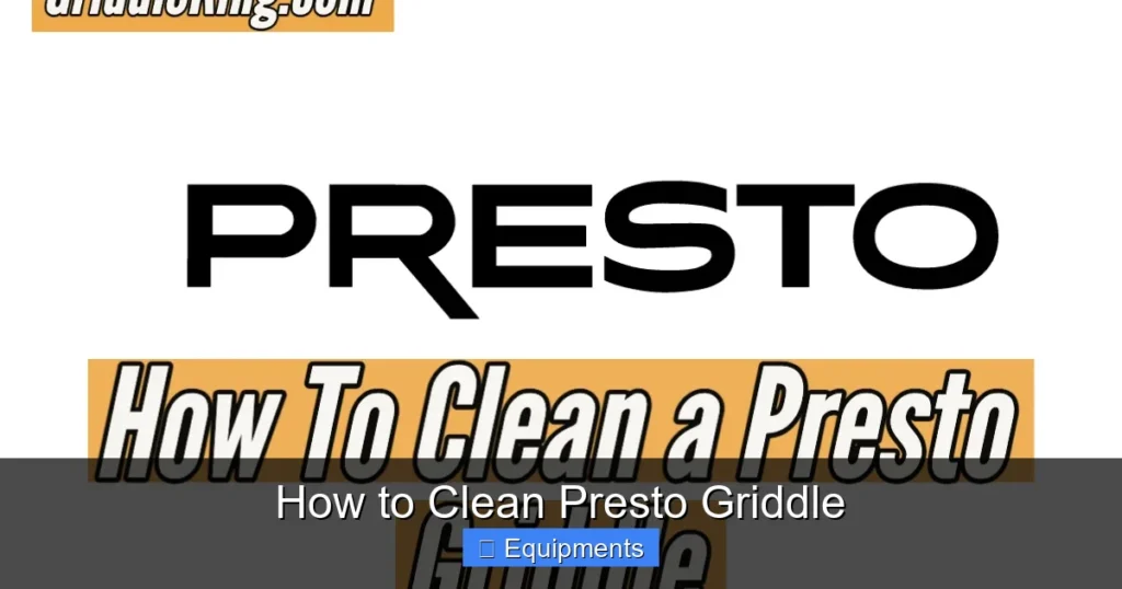 How to Clean Presto Griddle
