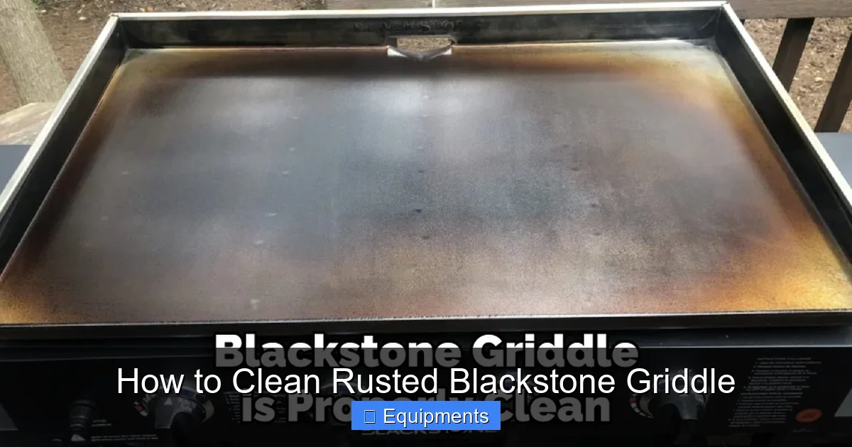 How to Clean Rusted Blackstone Griddle
