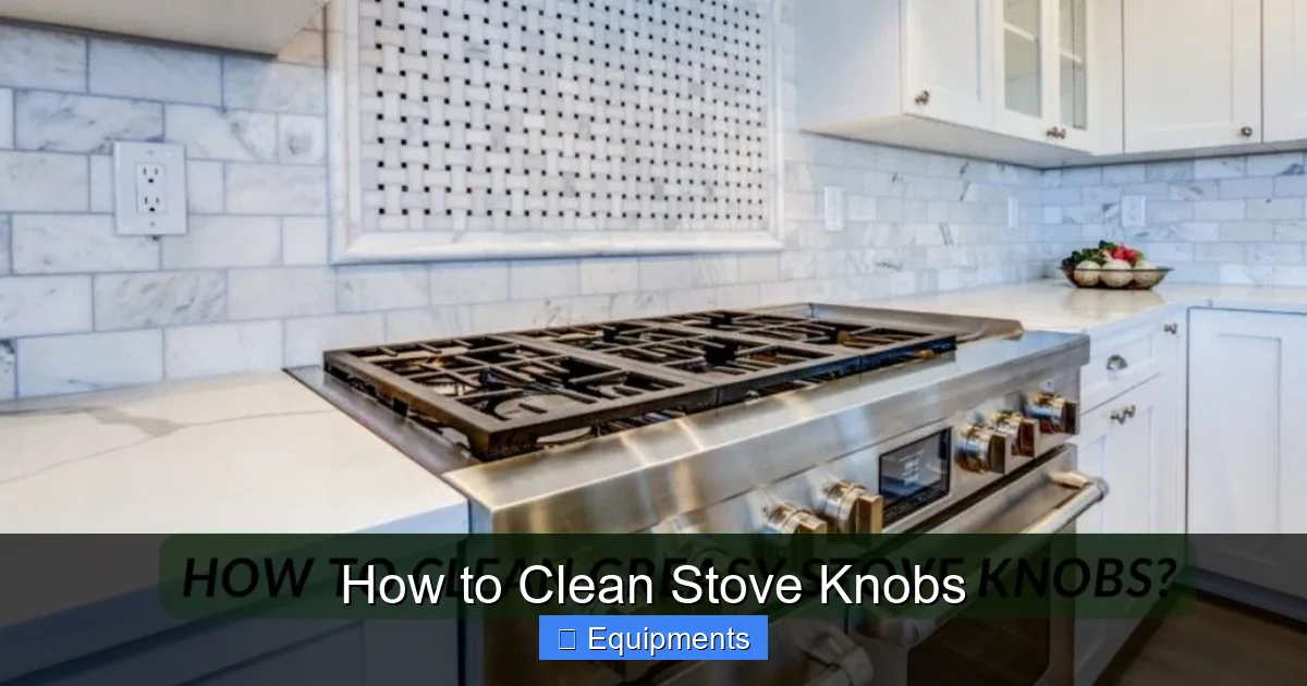 How to Clean Stove Knobs