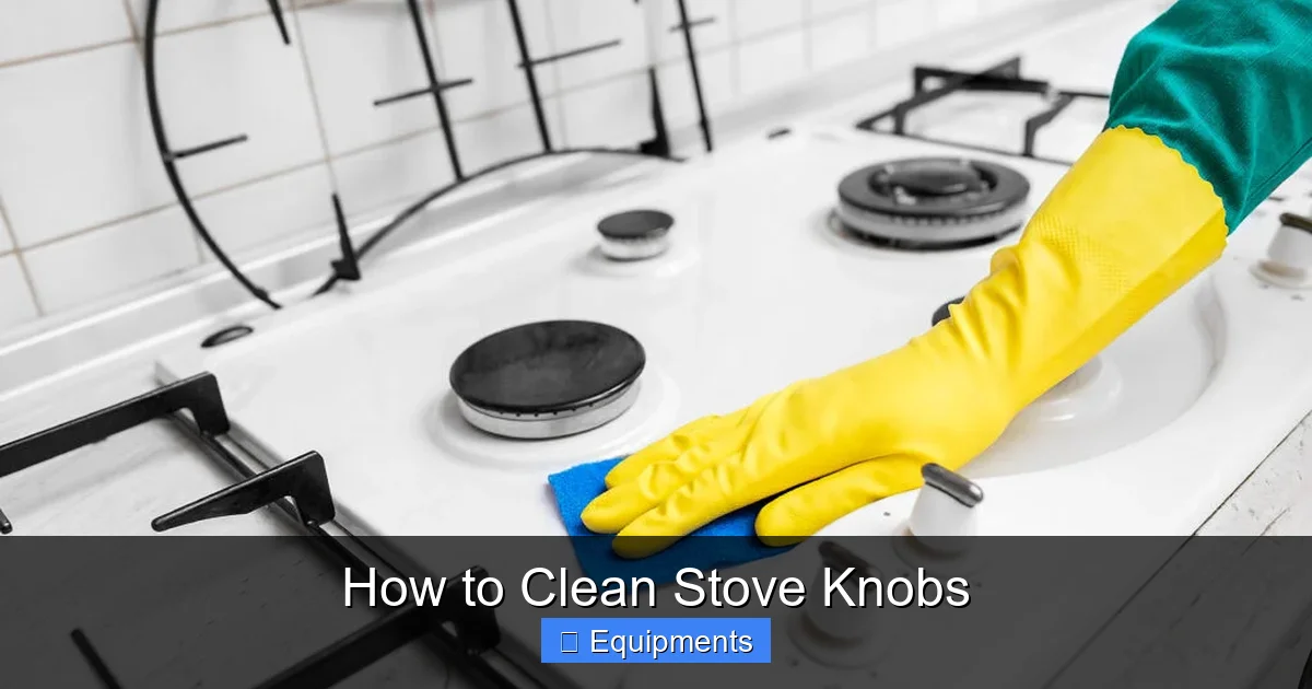 How to Clean Stove Knobs