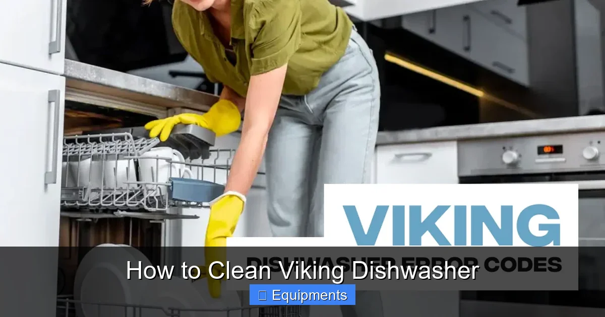 How to Clean Viking Dishwasher