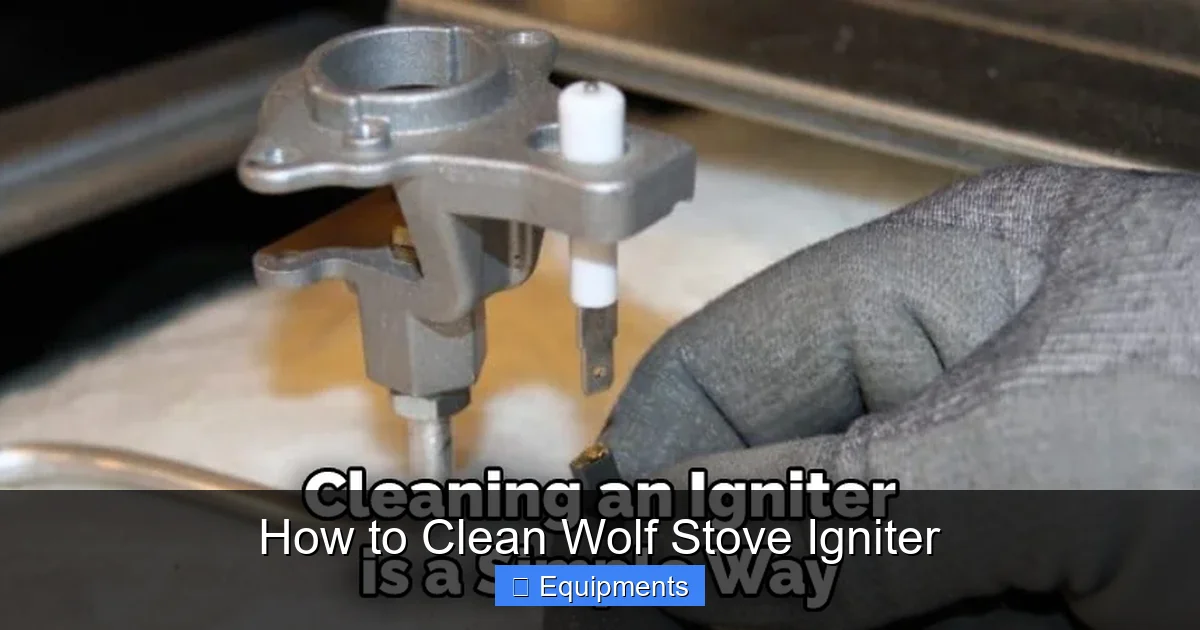 How to Clean Wolf Stove Igniter