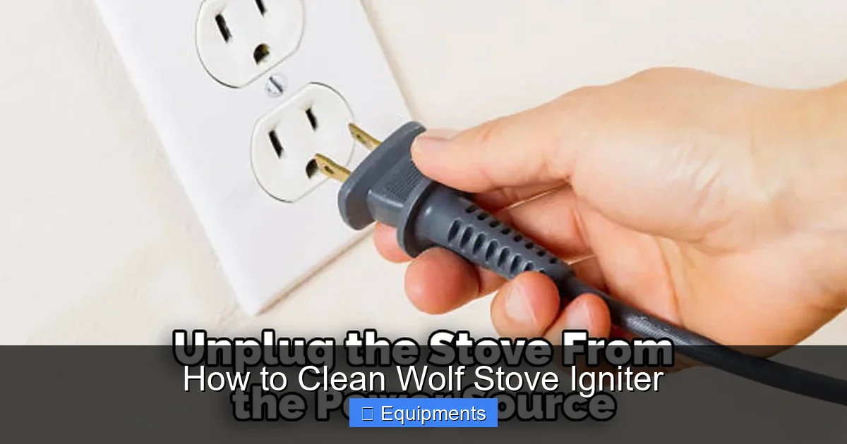 How to Clean Wolf Stove Igniter