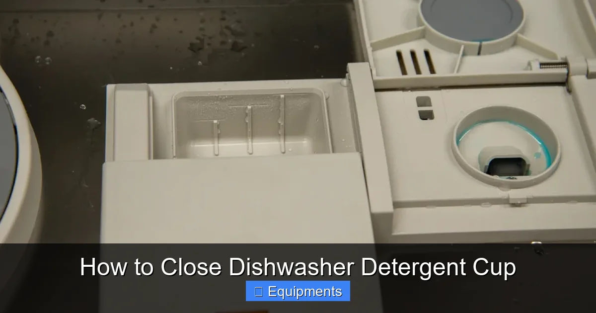 How to Close Dishwasher Detergent Cup