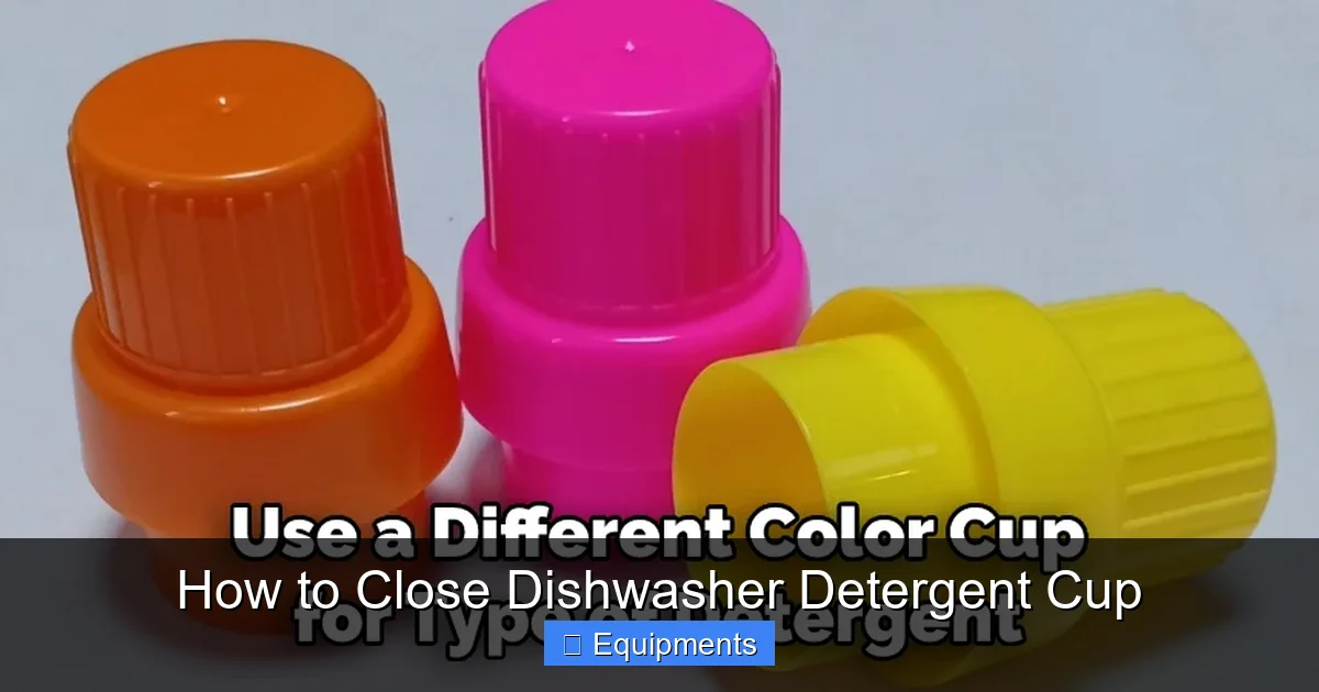 How to Close Dishwasher Detergent Cup