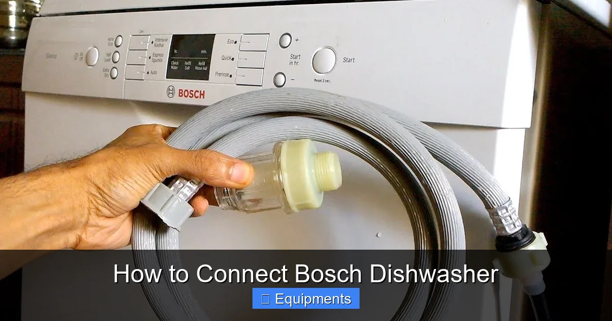 How to Connect Bosch Dishwasher