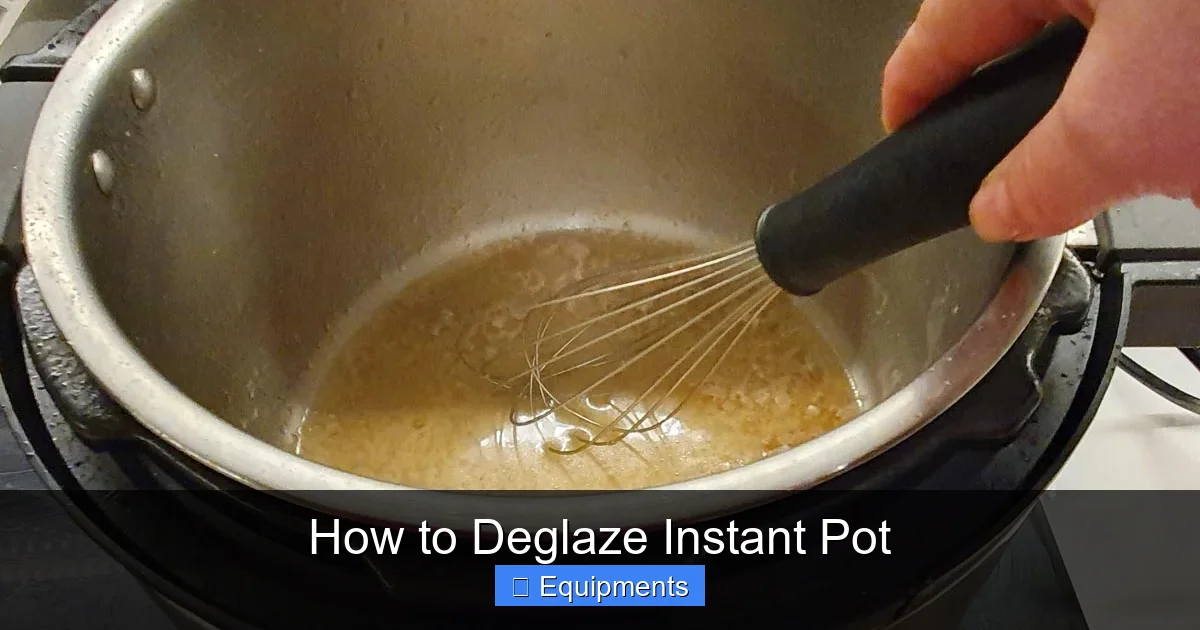 How to Deglaze Instant Pot