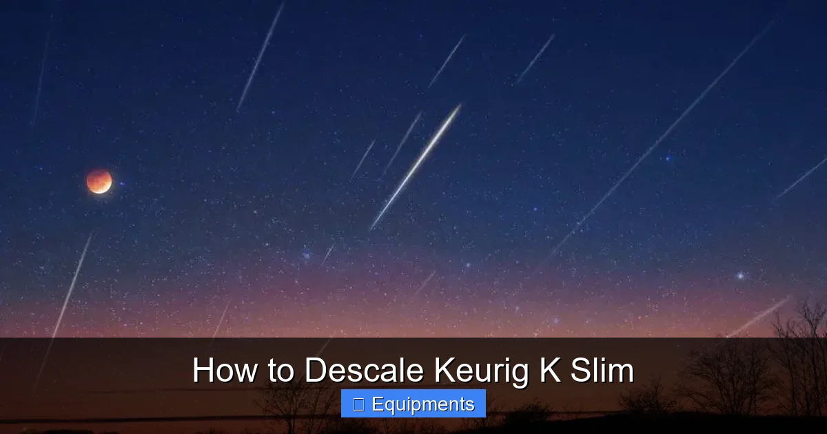 How to Descale Keurig K Slim
