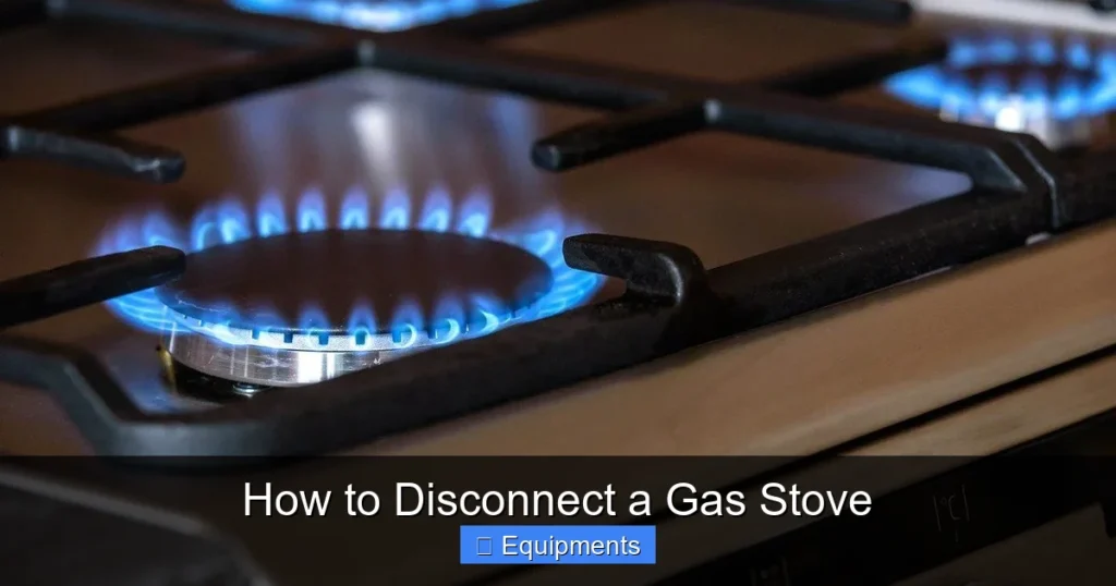 How to Disconnect a Gas Stove