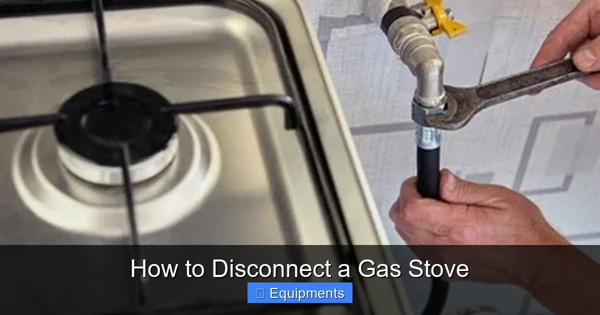 How to Disconnect a Gas Stove