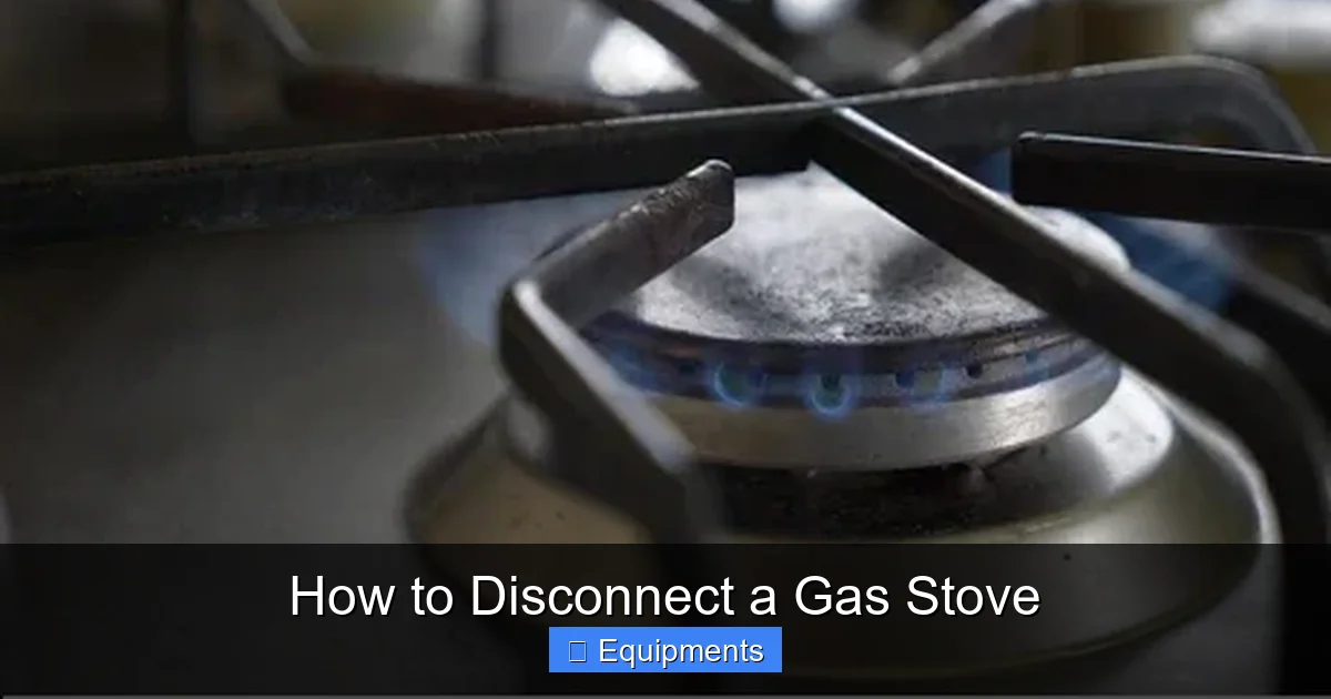 How to Disconnect a Gas Stove