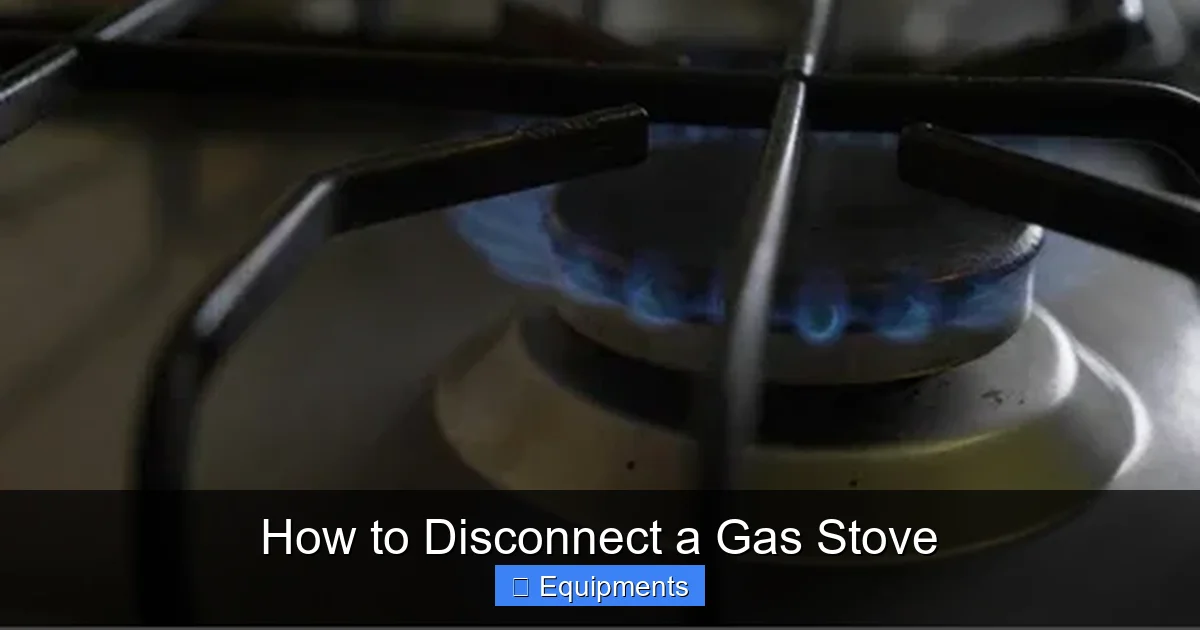 How to Disconnect a Gas Stove