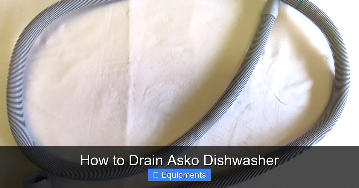 How to Drain Asko Dishwasher