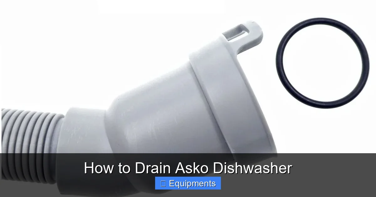 How to Drain Asko Dishwasher