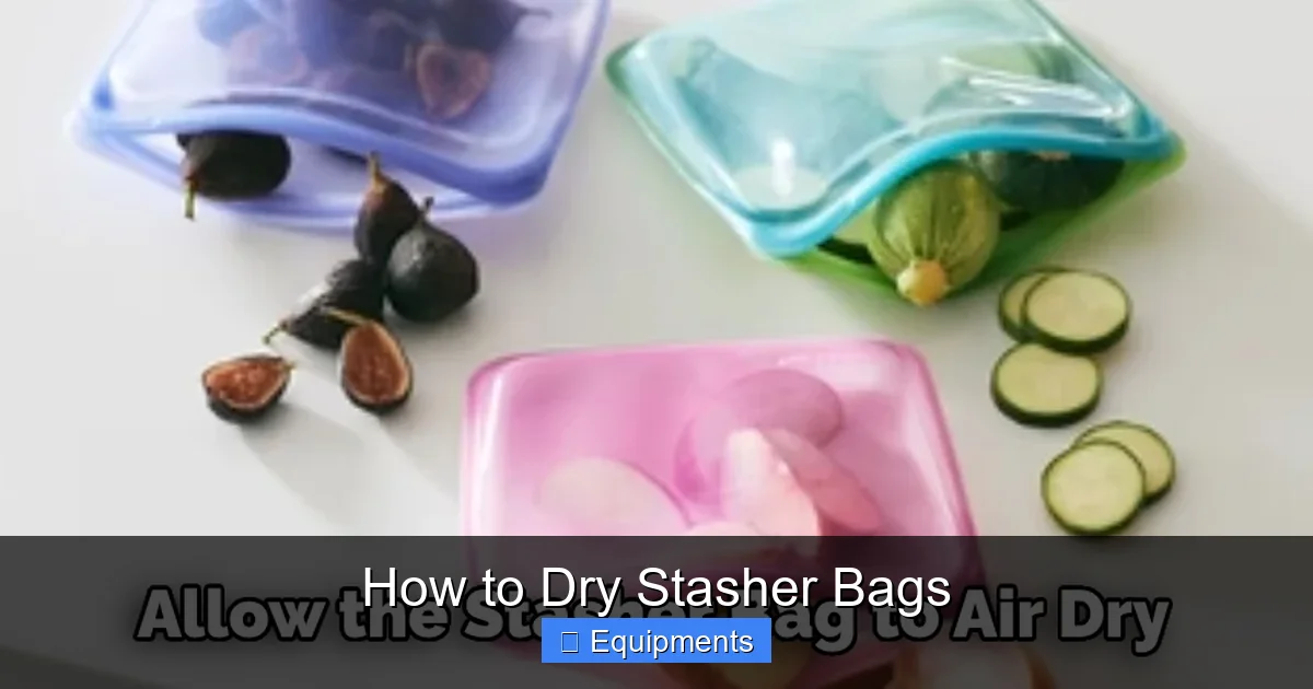 How to Dry Stasher Bags