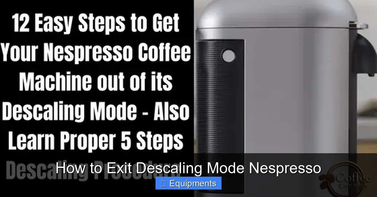 How to Exit Descaling Mode Nespresso