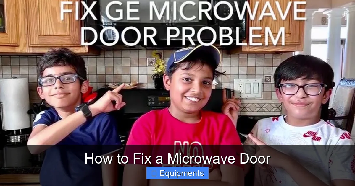 How to Fix a Microwave Door