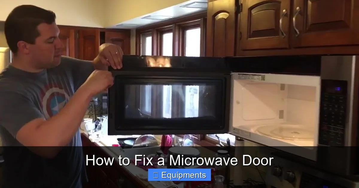 How to Fix a Microwave Door