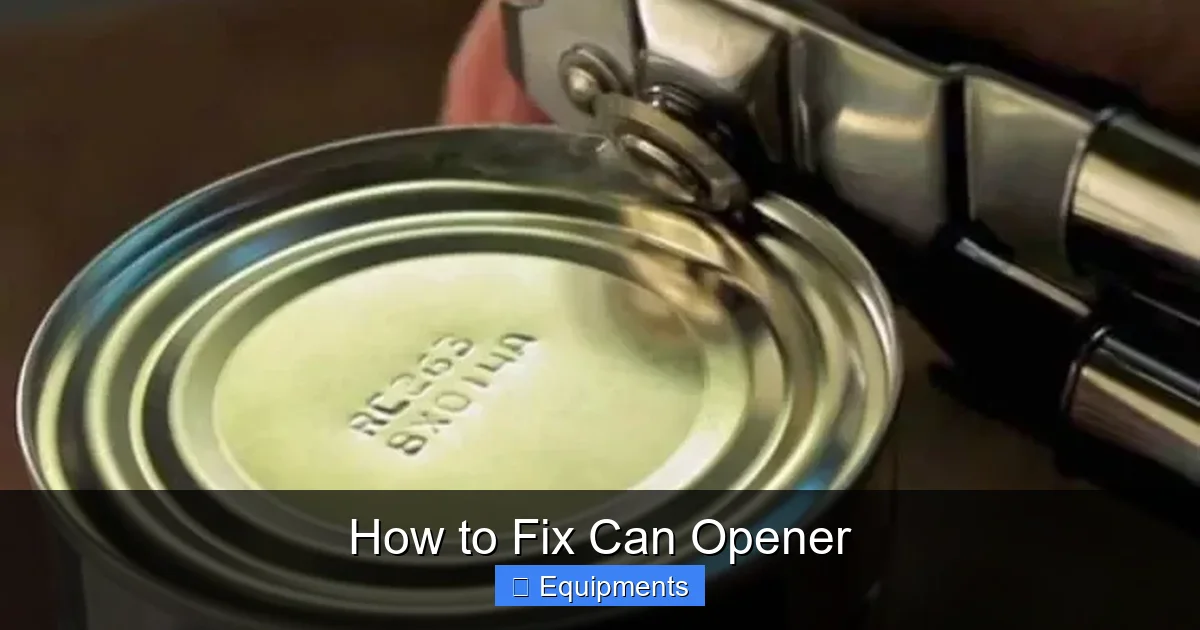 How to Fix Can Opener