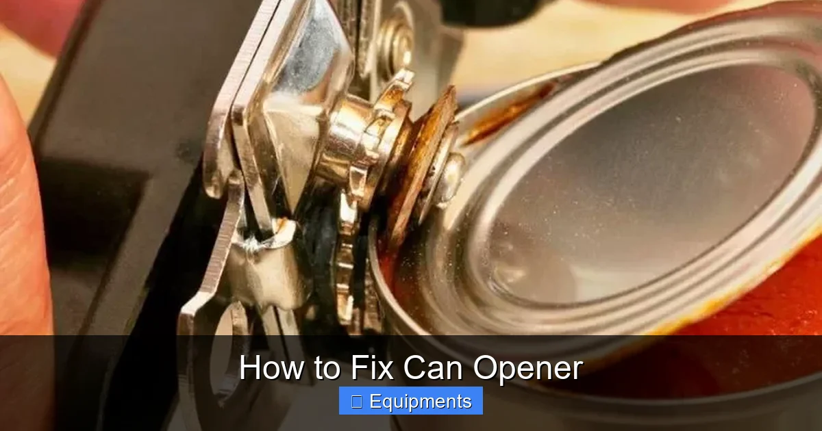 How to Fix Can Opener
