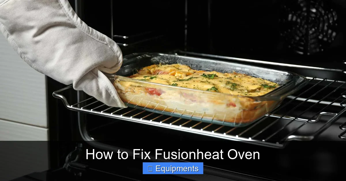 How to Fix Fusionheat Oven