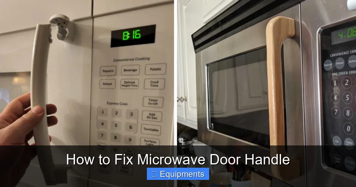 How to Fix Microwave Door Handle